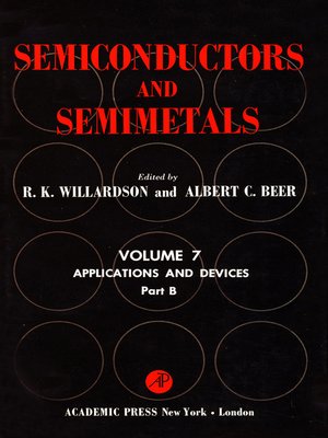 cover image of Semiconductors and Semimetals